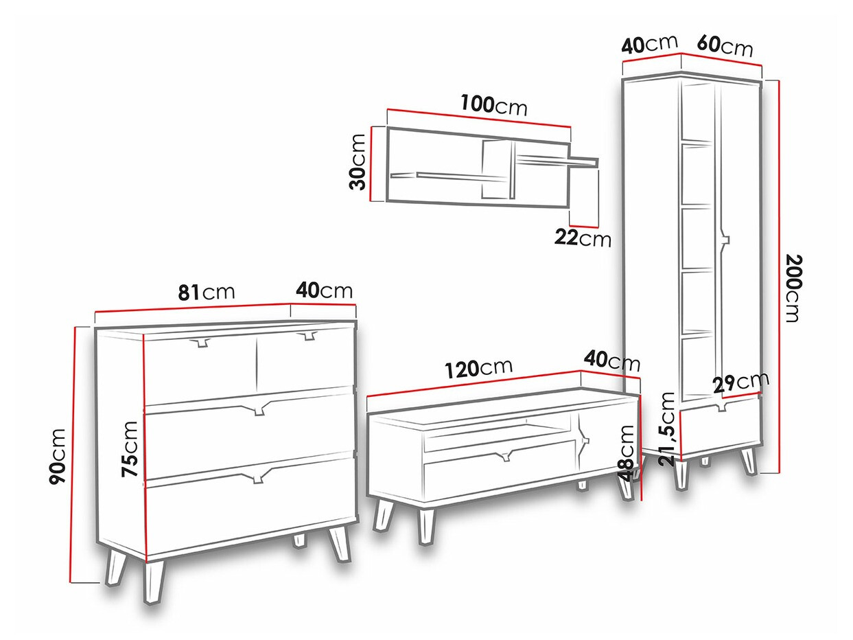 Stuemøbelsæt Etrmoru 144