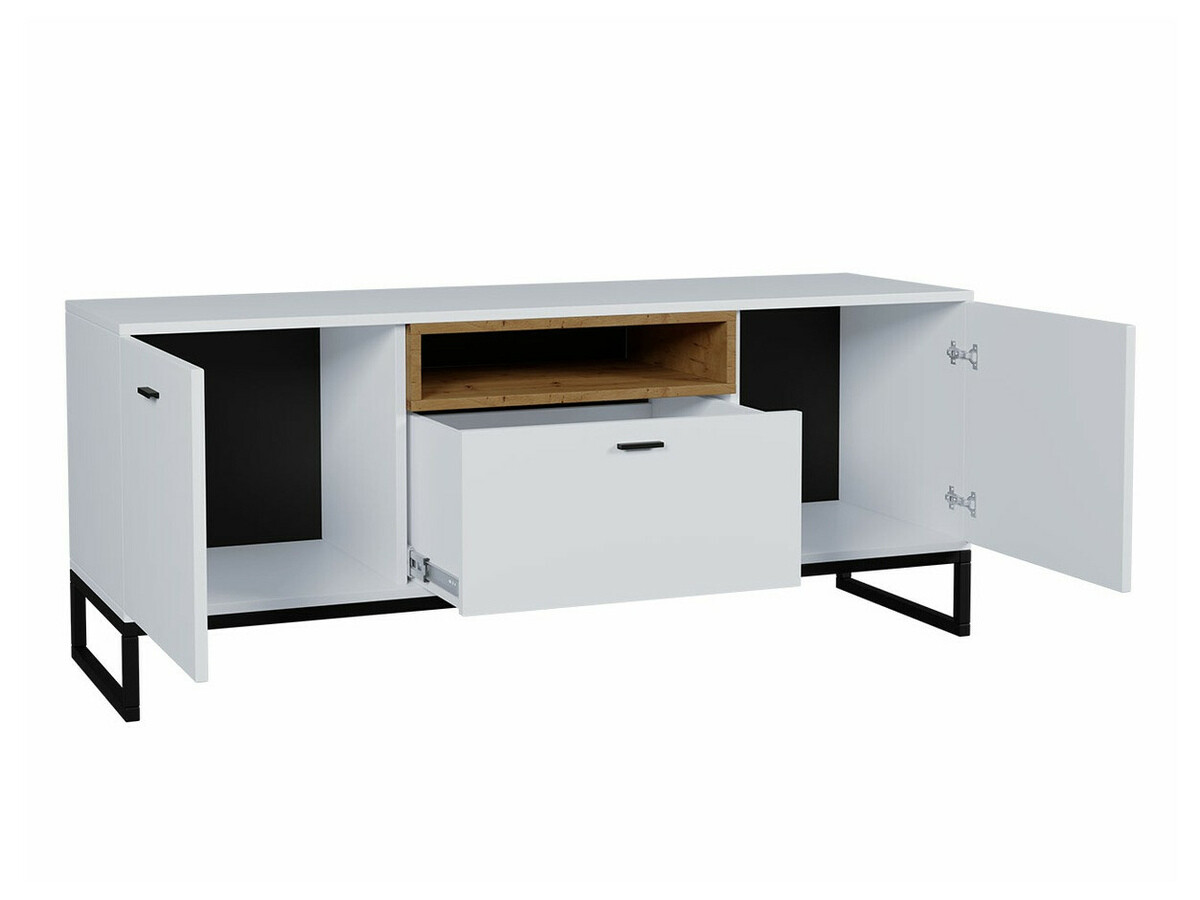 Stuemøbelsæt Baltesi 108 (Artisan eg + Sort)