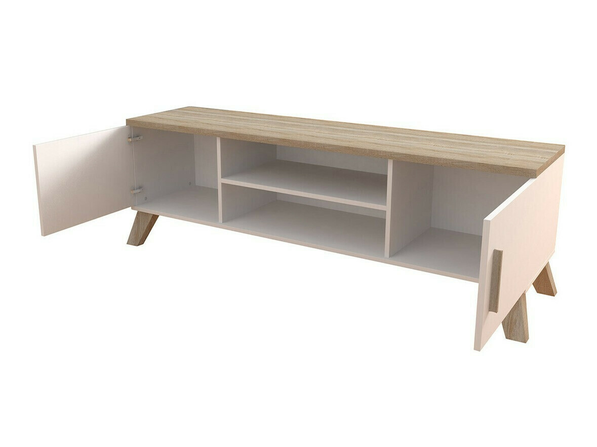 Stuemøbelsæt Larfloi 113 (Hvid + Sonoma eg)