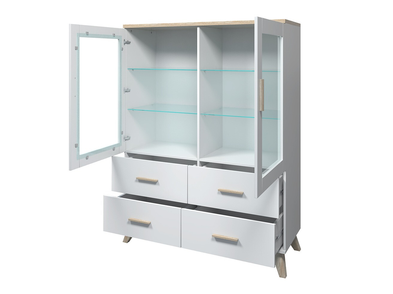 Stuemøbelsæt Larfloi 113 (Wotan eg + Sort)