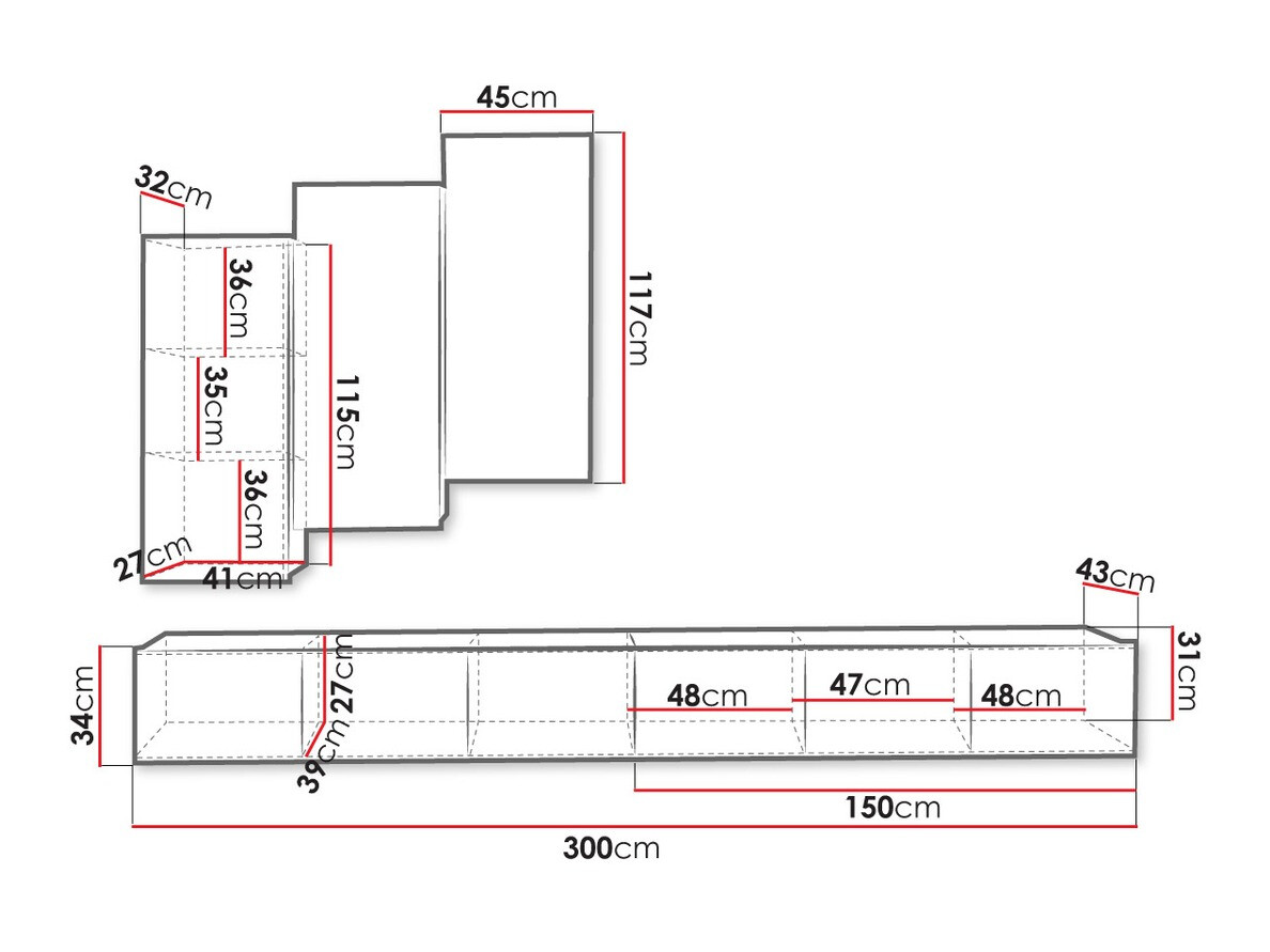 Stuemøbelsæt Tivdalu 131 (Hvid)