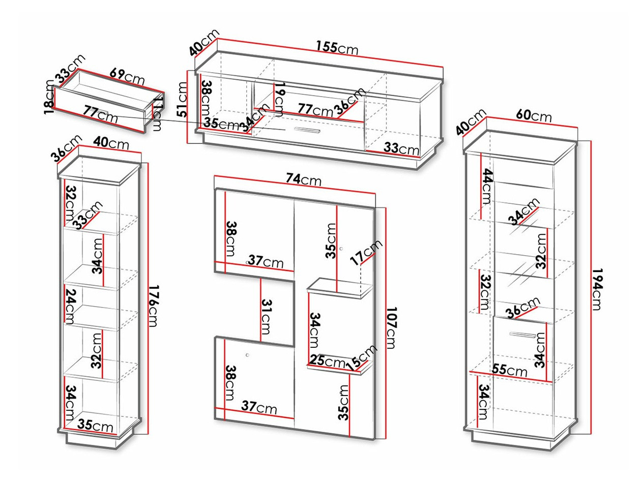 Stuemøbelsæt Tenodeu 115