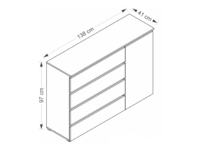 Kommode Cirdora 104 (Sonoma eg)