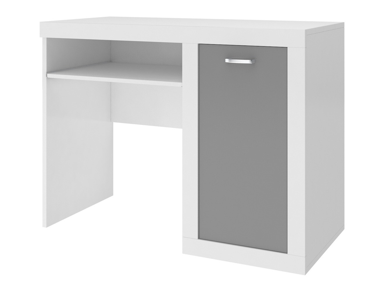 Skrivebord Tentive 102 (Hvid + Grå)