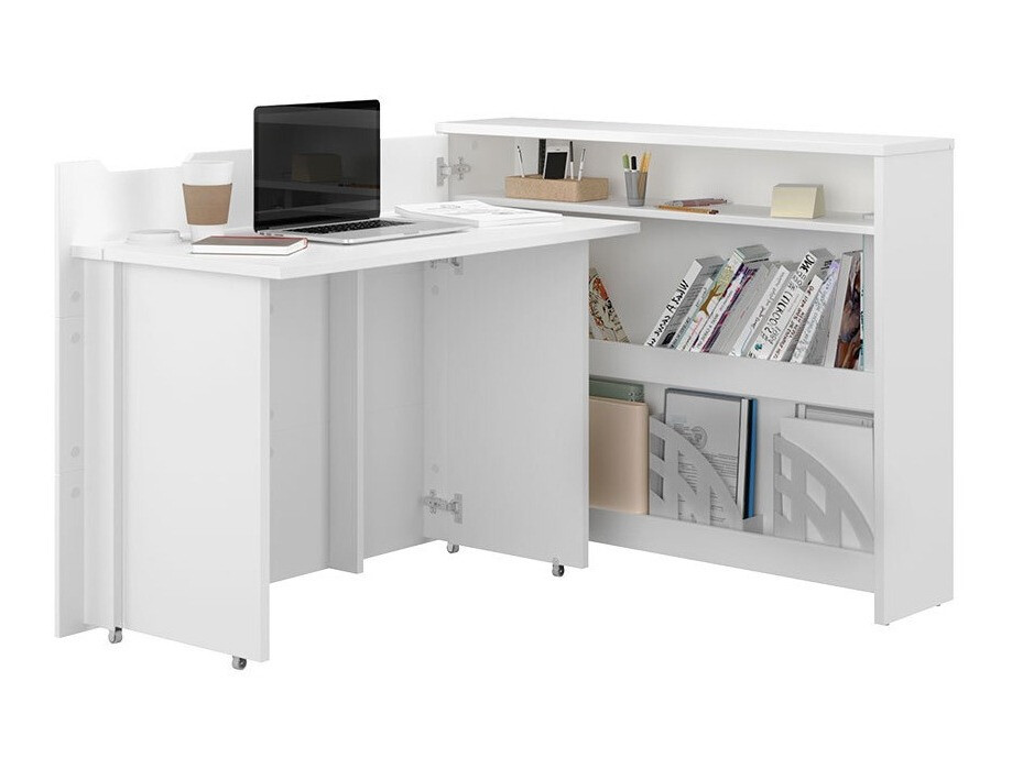 Hjørneskrivebord Concept Pro Lenart (Hvid)