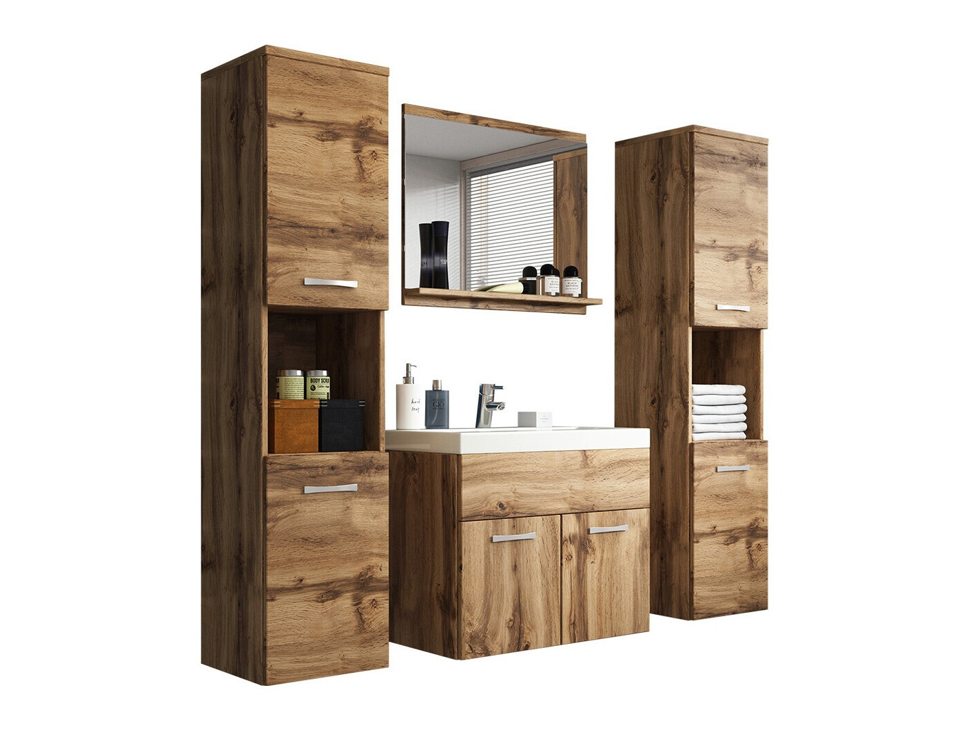 Badeværelsessæt Sarasota 123 (Wotan eg)