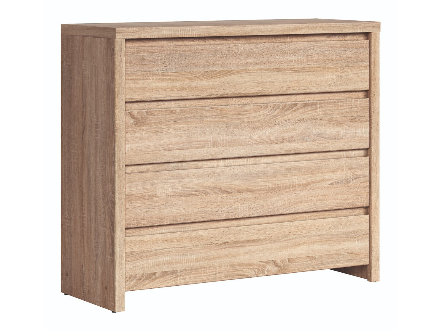 Kommode Nolroma 105 (Hvid + Sonoma eg)