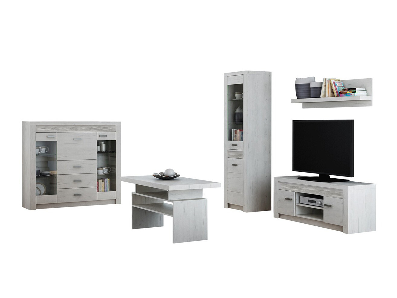 Stuemøbelsæt Serfeno 122 (Craft hvid)