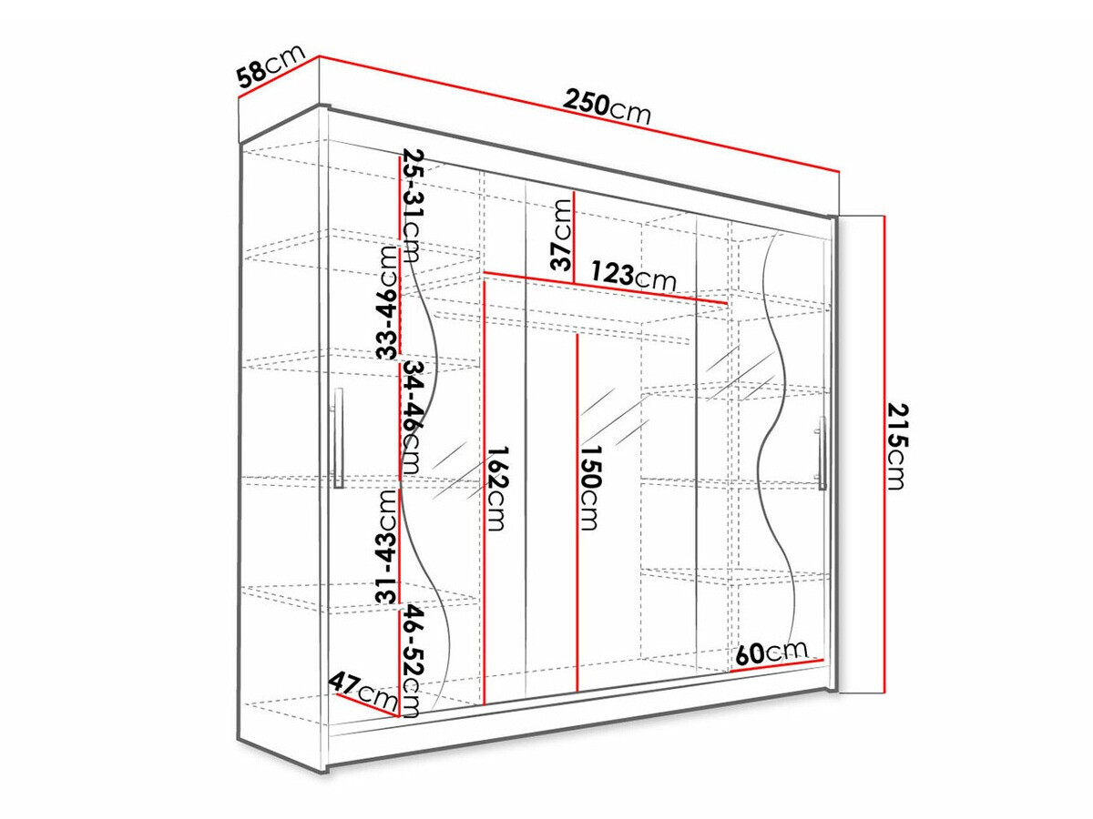 Garderobeskab Closico Ordo III (Hvid)