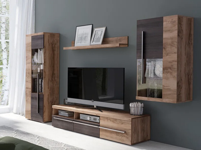 Reol Sorciro 104 (Nød + Mørk eg)