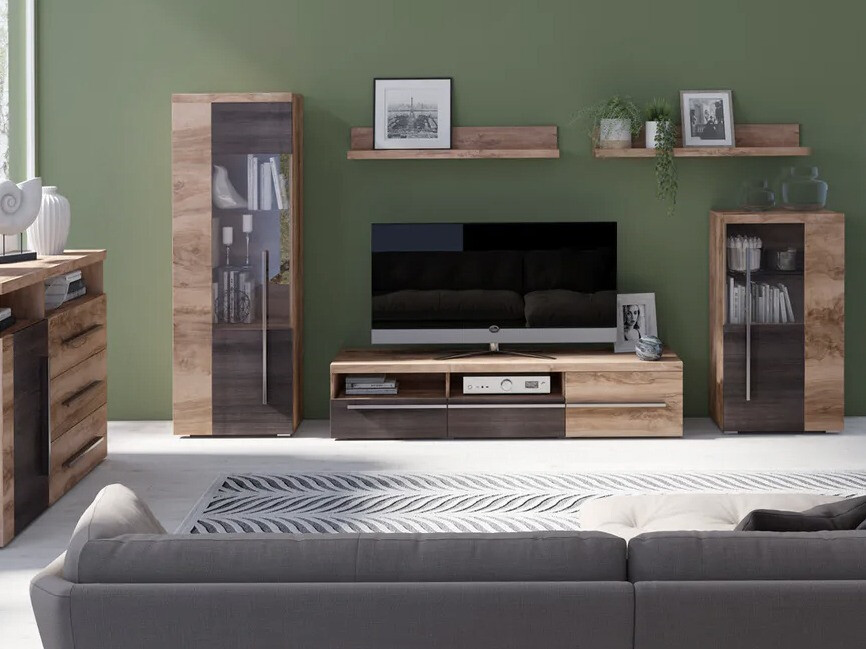 Reol Sorciro 104 (Nød + Mørk eg)