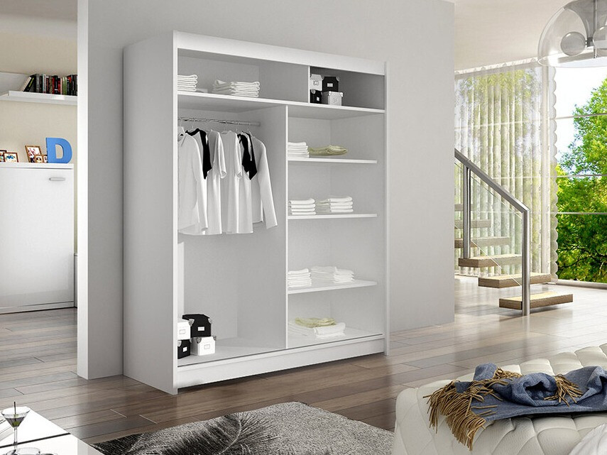 Garderobeskab Closico Vastor V (Sort + Artisan eg)