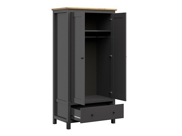 Soveværelsessæt Sordoro 123 (Grafit + Artisan eg)