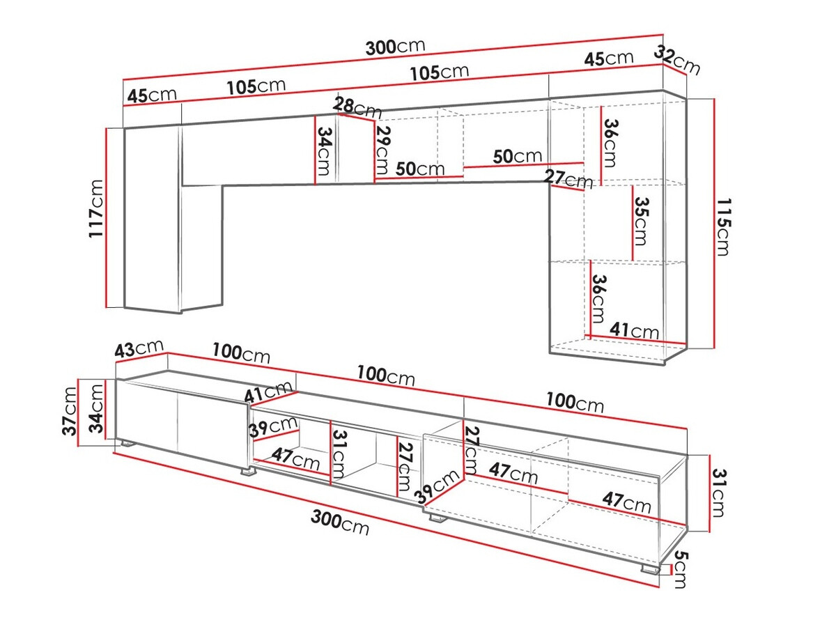 Stuemøbelsæt Tivdalu 143 (Sort + Blank sort + Artisan eg)