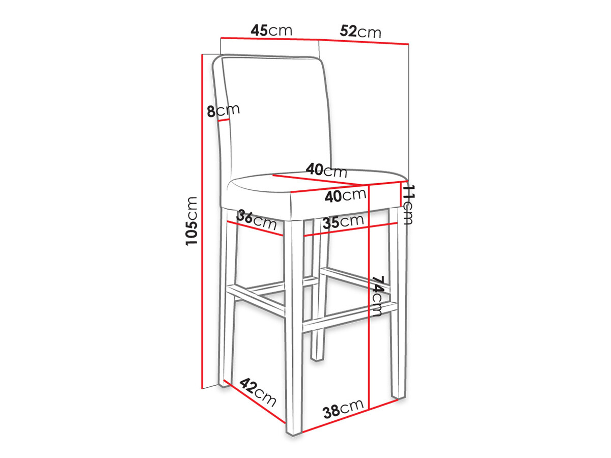 Barstol Racine 103 (Brun + Magic Velvet 2225)