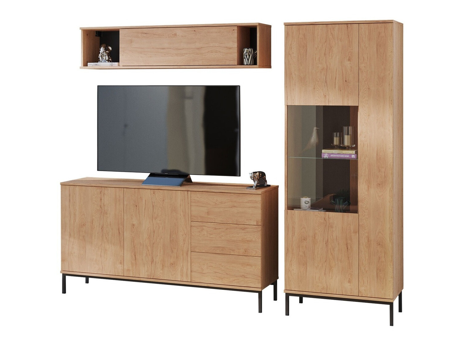 Stuemøbelsæt Lomsore 110 (Lyst træ)