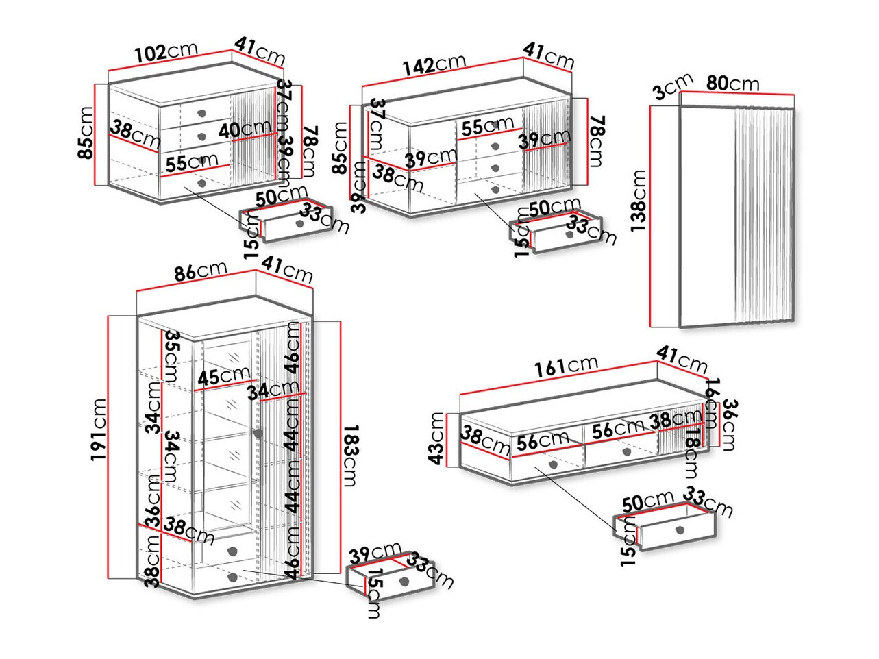 Stuemøbelsæt Venmava 110