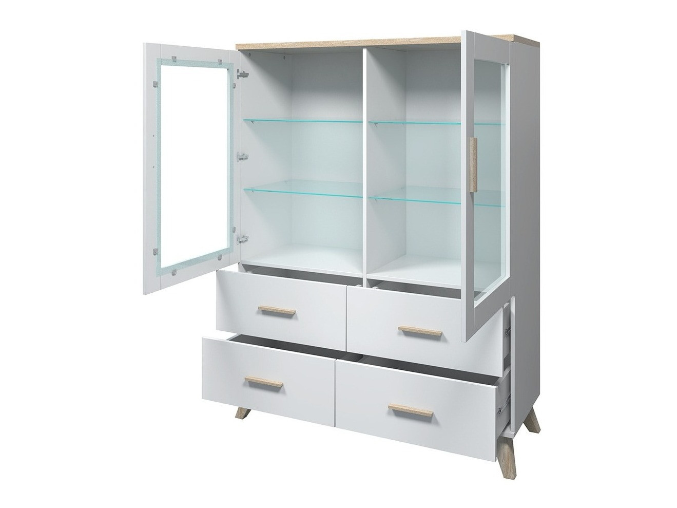 Stuemøblersæt Larfloi 112 (Wotan eg + Sort)