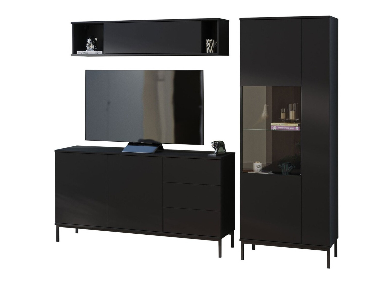 Stuemøblersæt Lomsore 110 (Sort)