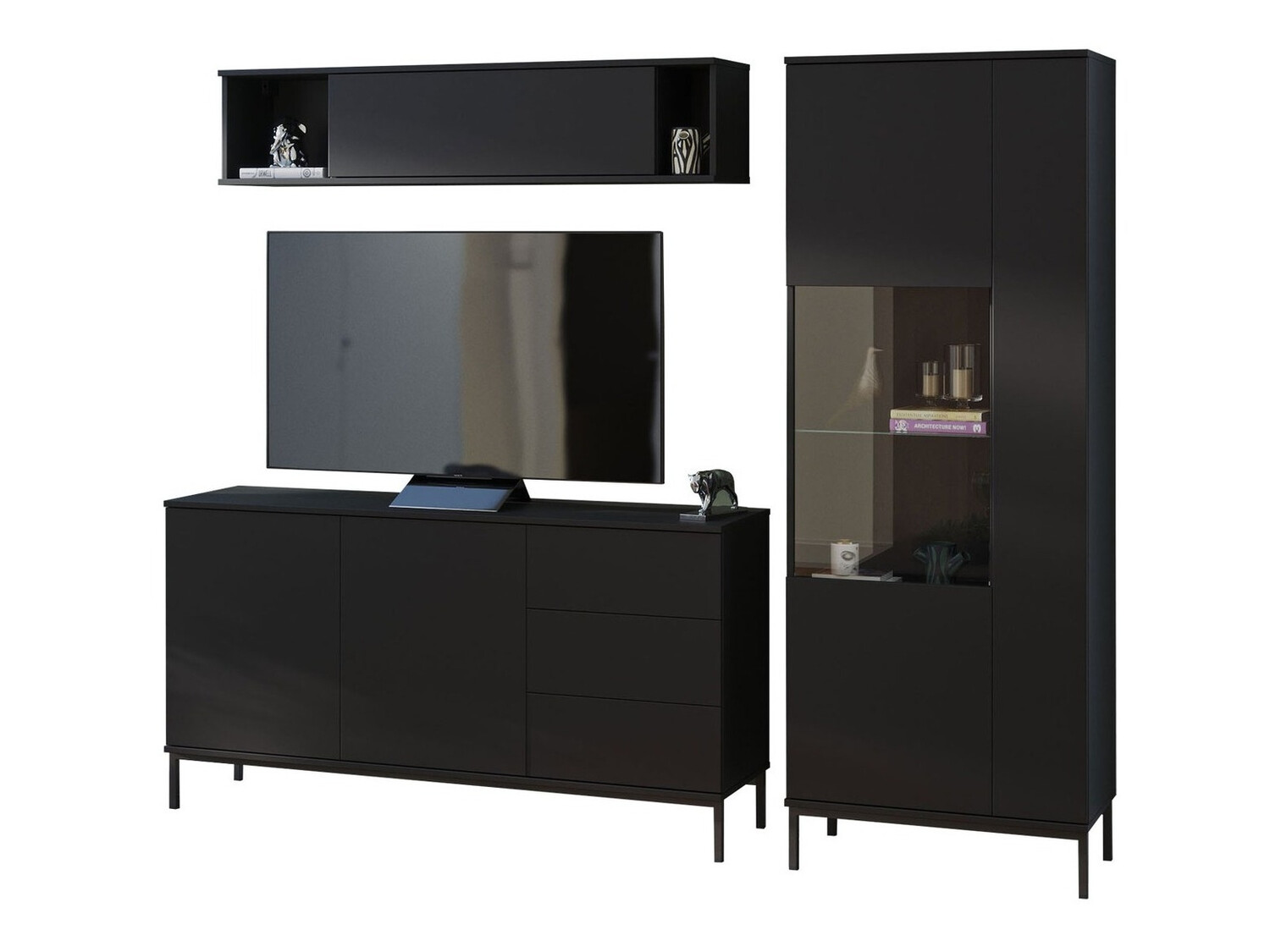 Stuemøblersæt Lomsore 110 (Sort)