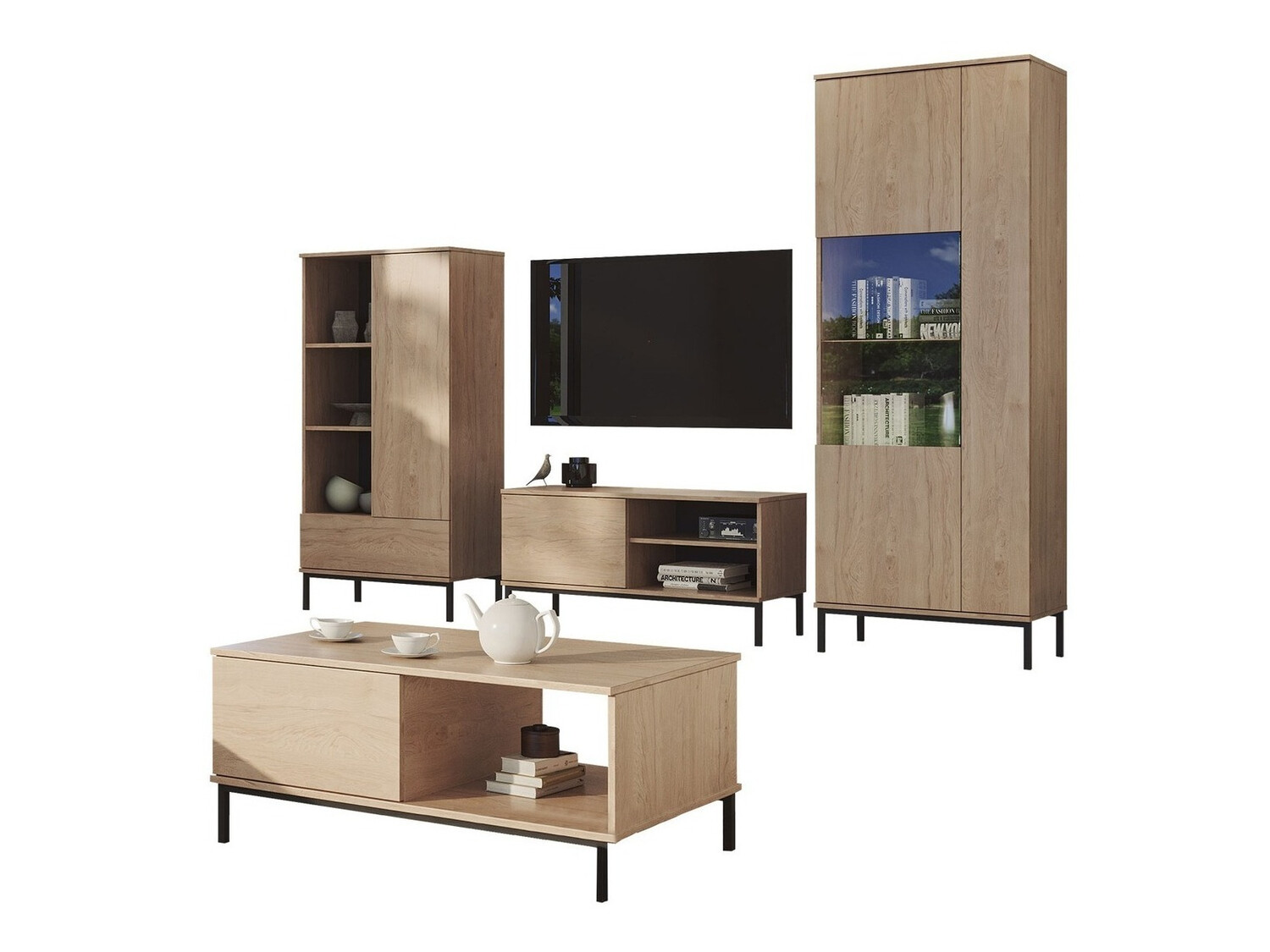 Stuemøblersæt Lomsore 109 (Lyst træ)