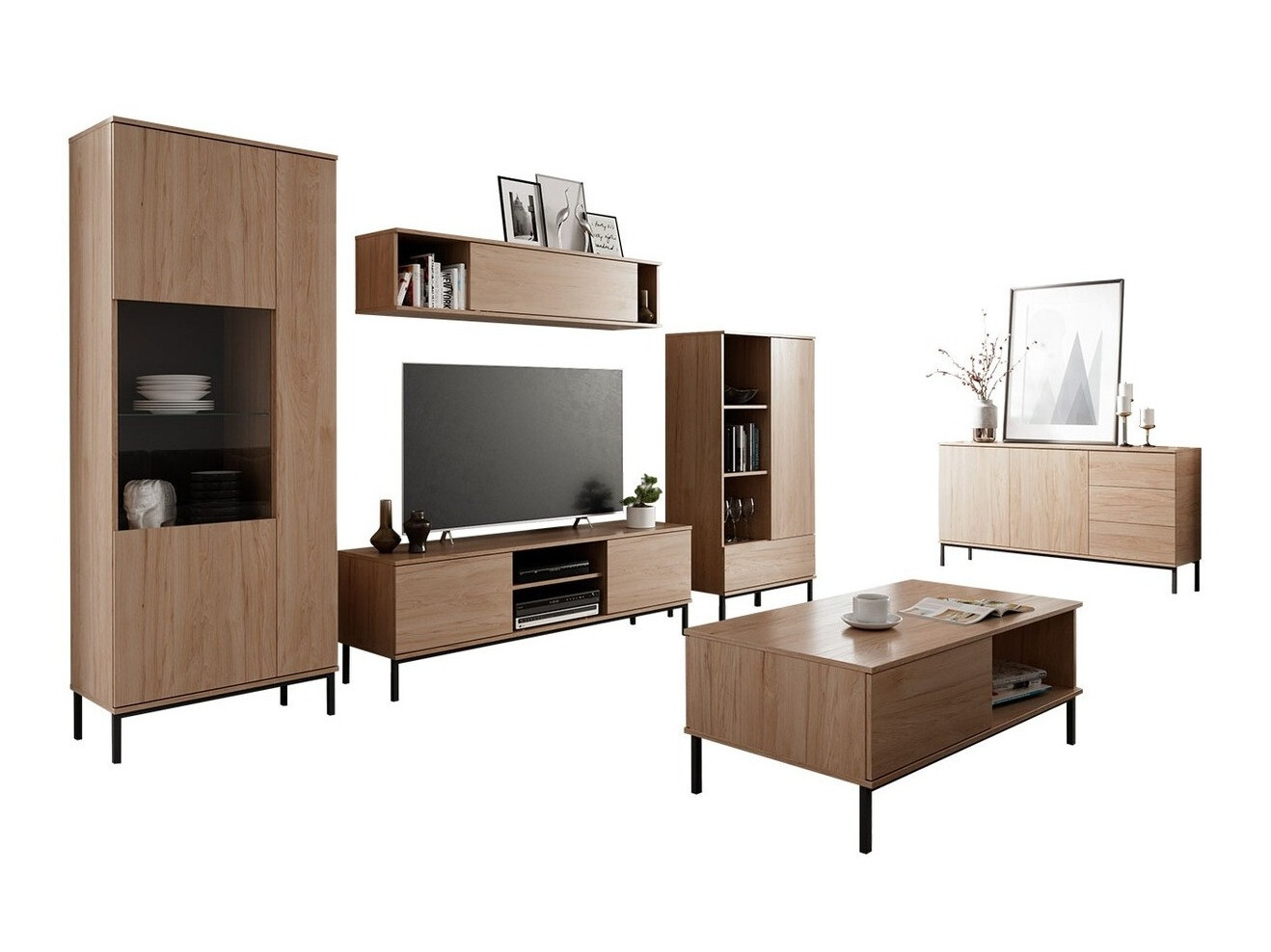 Stuemøblersæt Lomsore 107 (Lyst træ)