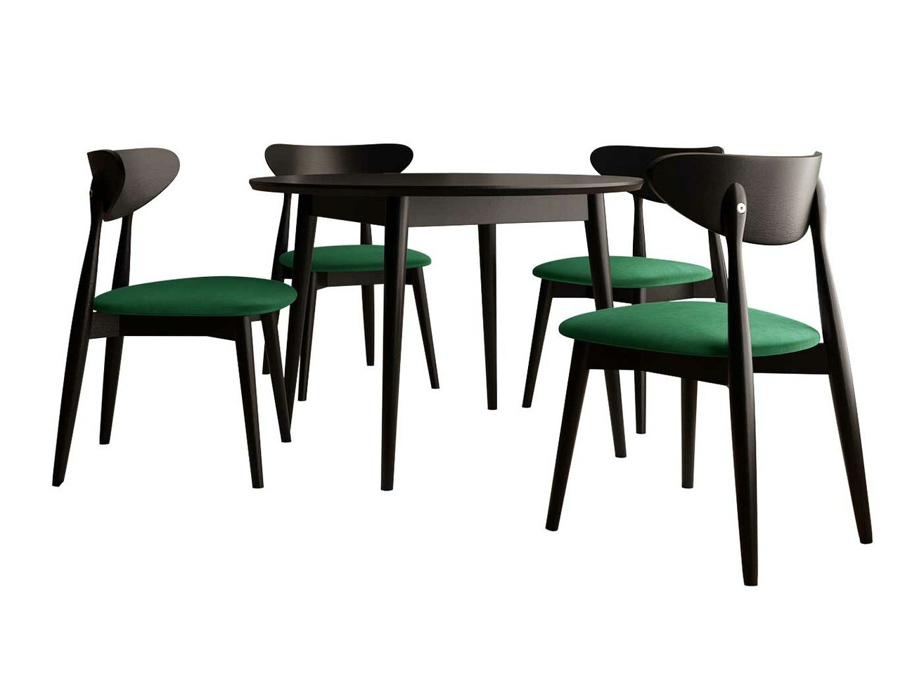 Spisestuesæt Racine 134 (Sort)