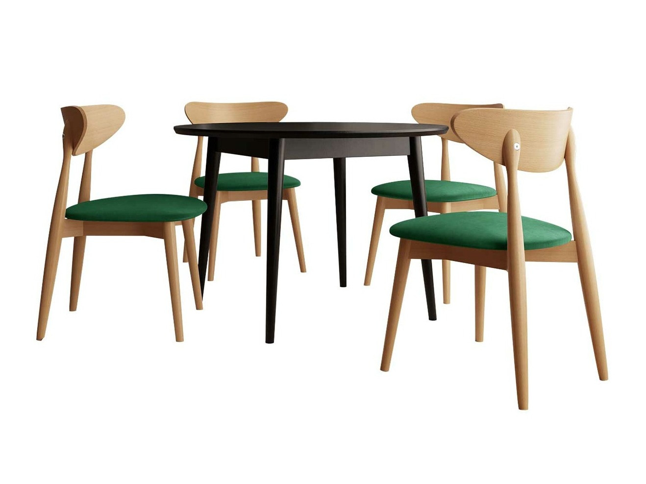 Spisestuesæt Racine 134 (Sort)