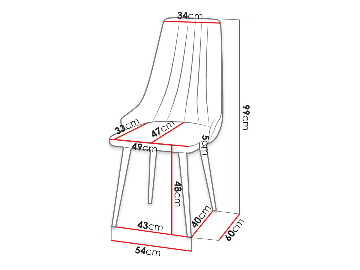 Spisestuesæt Racine 135 (Sort)