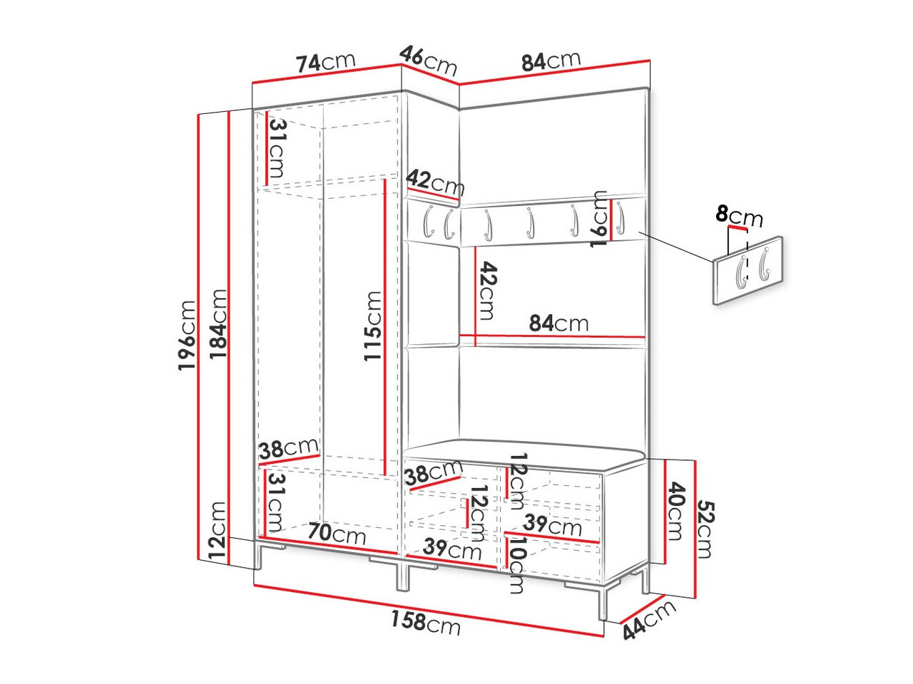 Entrésæt Nomal I (Sort)