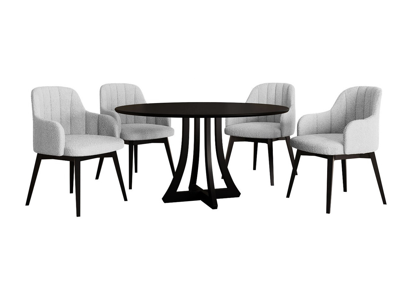 Spisestuesæt Racine 137 (Sort + Baloo 2085)