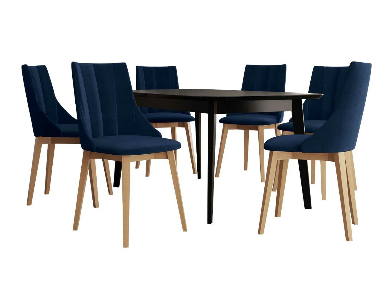 Spisestuesæt Racine 139 (Brun + Magic Velvet 2216)