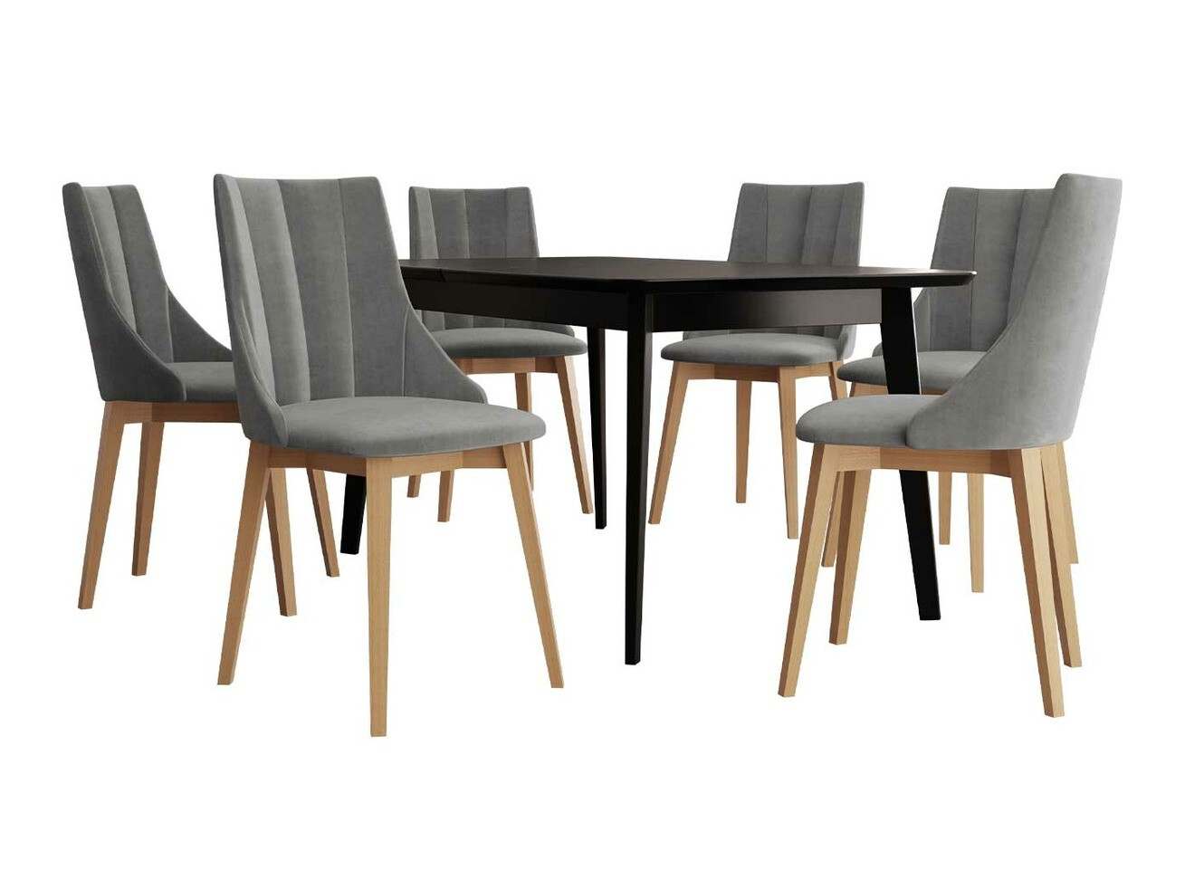 Spisestuesæt Racine 139 (Brun + Magic Velvet 2217)