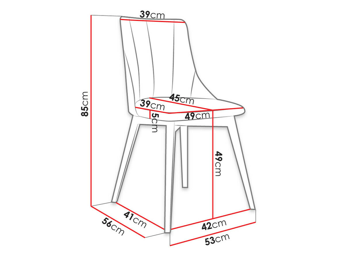 Spisestuesæt Racine 139 (Brun + Magic Velvet 2217)