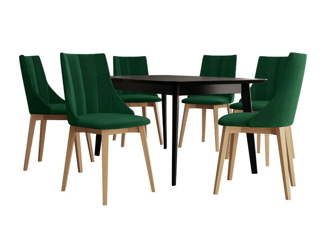 Spisestuesæt Racine 139 (Brun + Magic Velvet 2225)