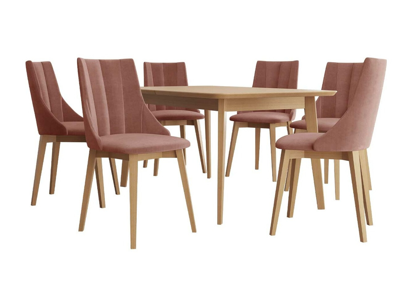 Spisestuesæt Racine 139 (Brun + Magic Velvet 2258)