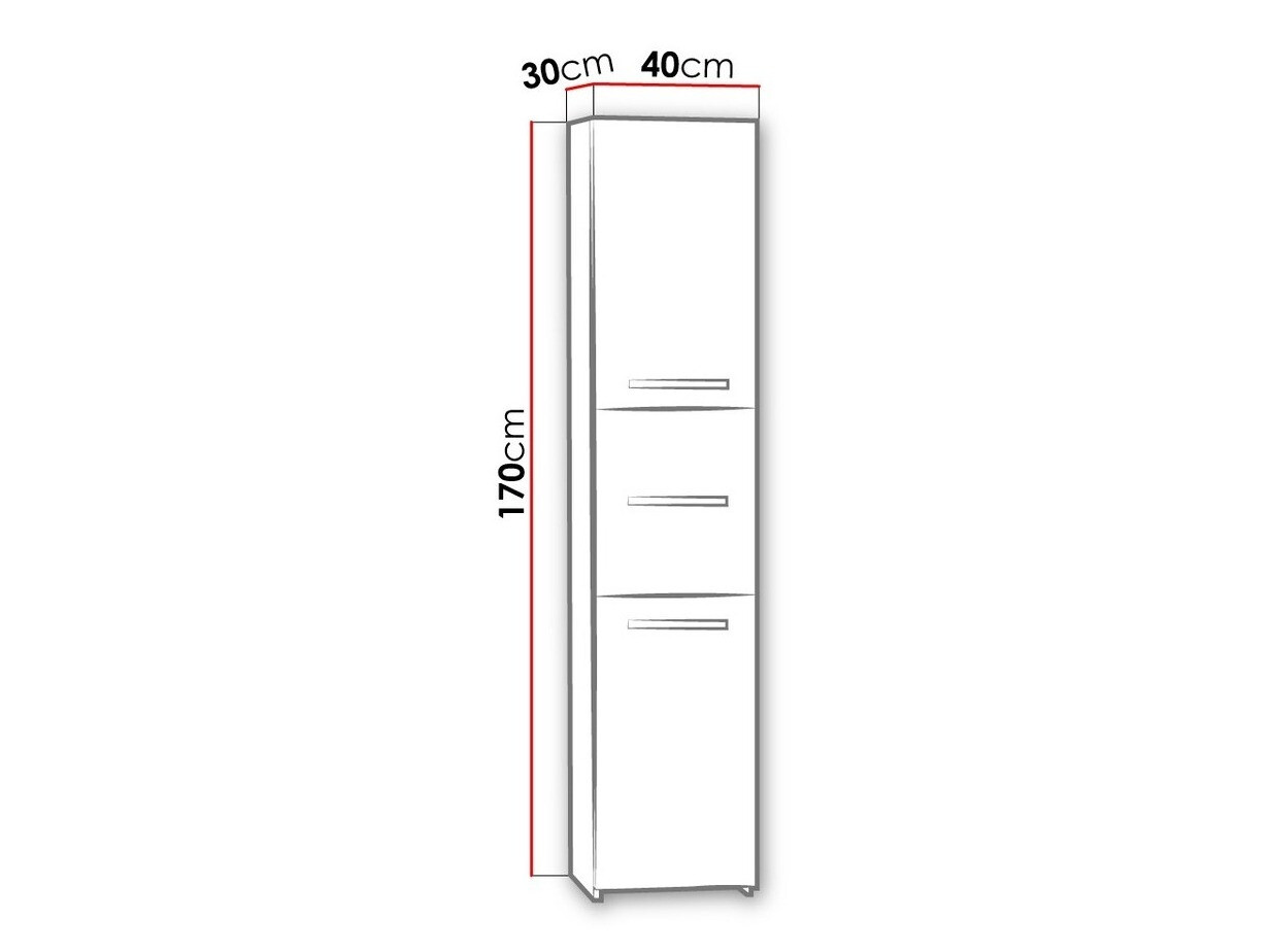 Stående badeværelsesskab Comfivo Piscator II