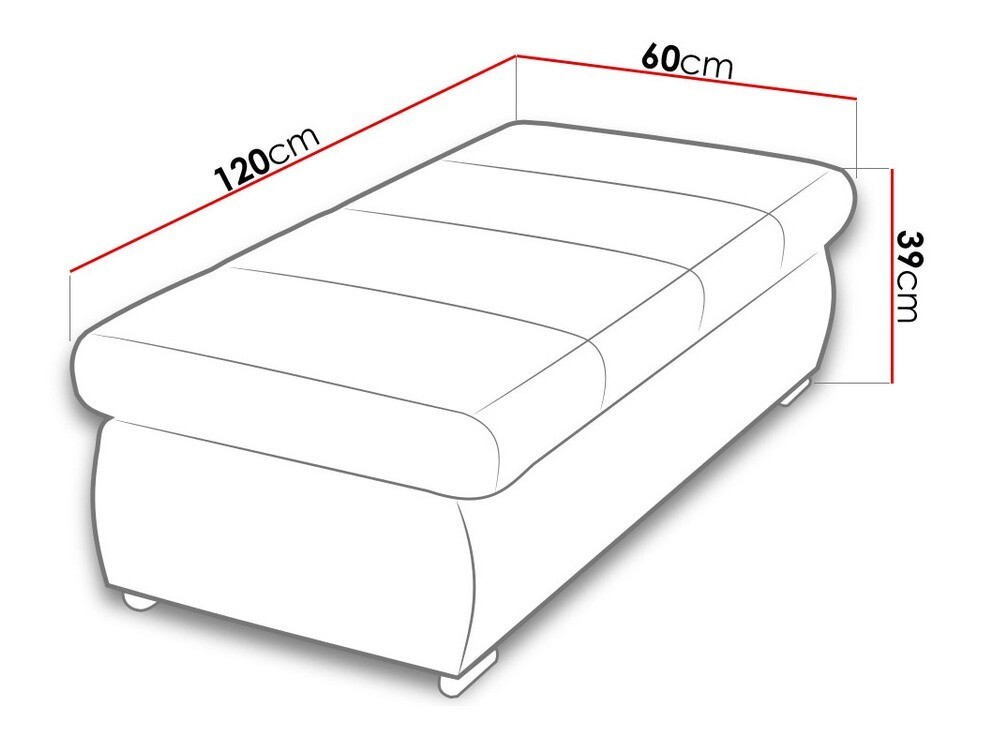 Polstret bænk Comfivo Olivetum I (Soft 029 + Majorka 03)