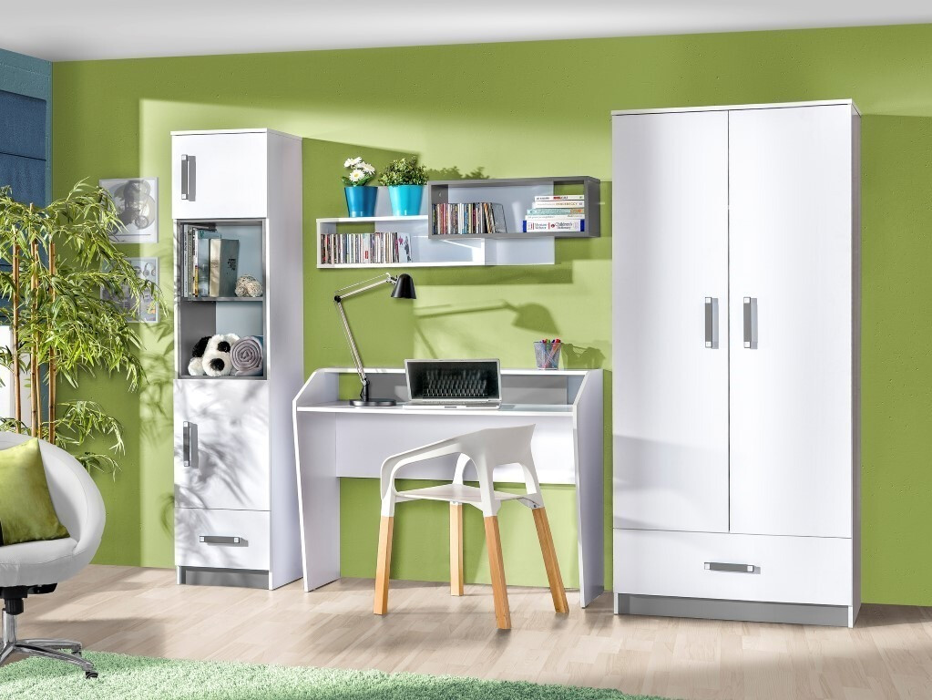 Børneværelsessæt Lorlare 100 (Hvid + Grå)