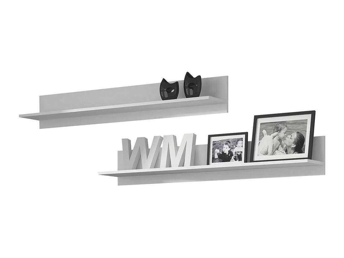 Sæt med vægmonterede reoler Tornola 104 (Hvid)