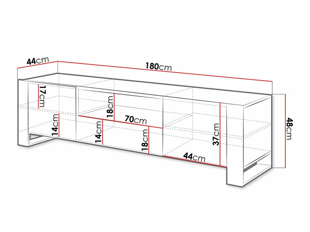 TV-bord Socius (Wotan eg + Antracit)
