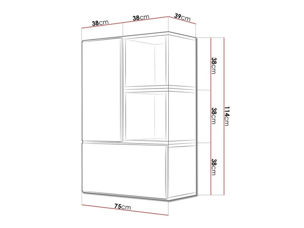 Skabssæt Corbele 122 (Hvid)