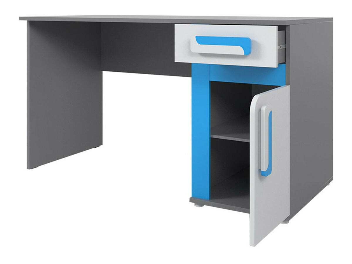 Børneværelsessæt Levtala 120 (Antracit + Hvid + Lyserød)