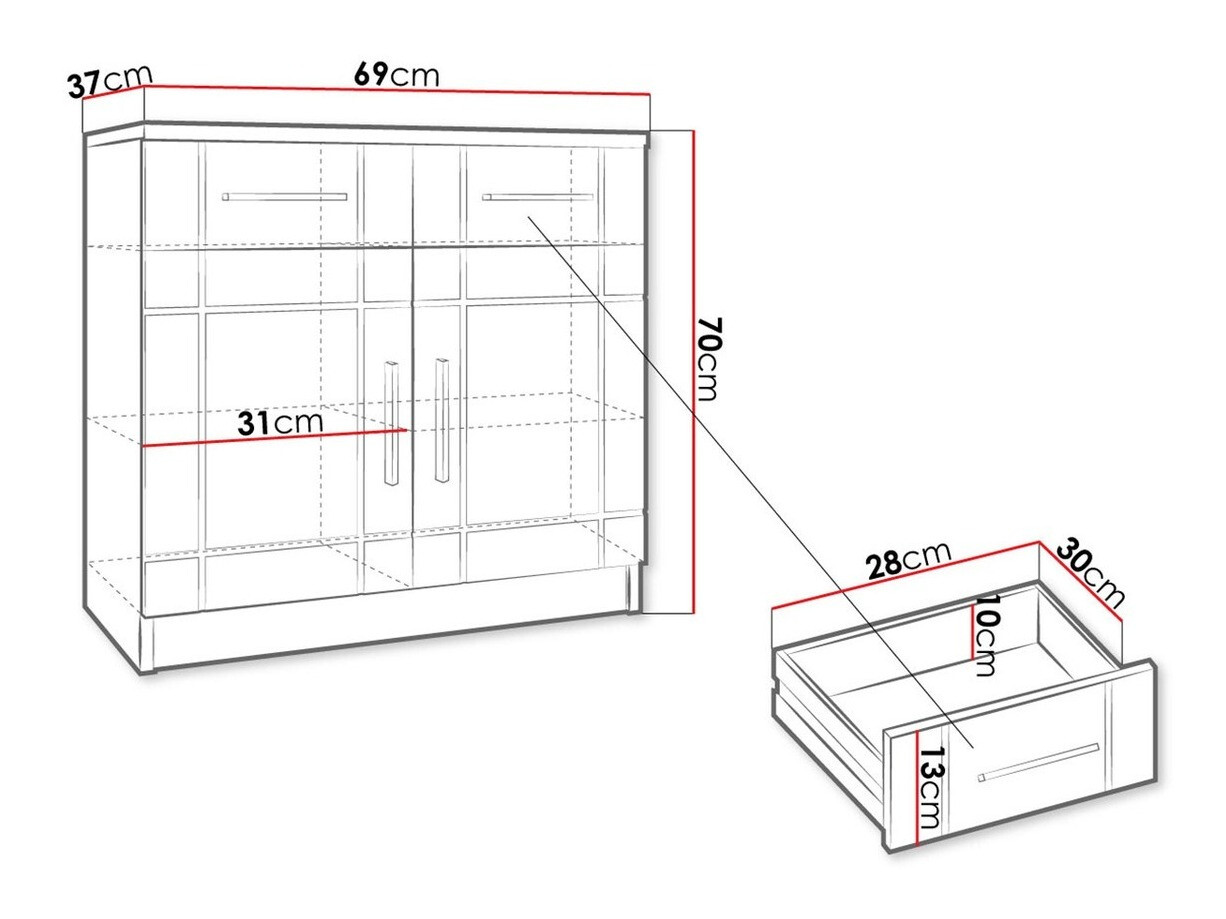 Kommode Bacces (Sonoma eg)