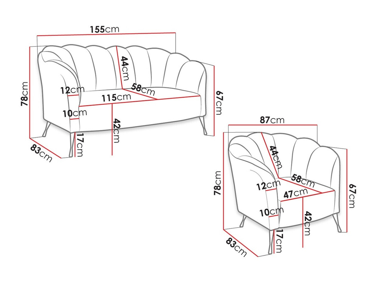 Polstret møbelsæt Providence 152 (Eureka 2132)