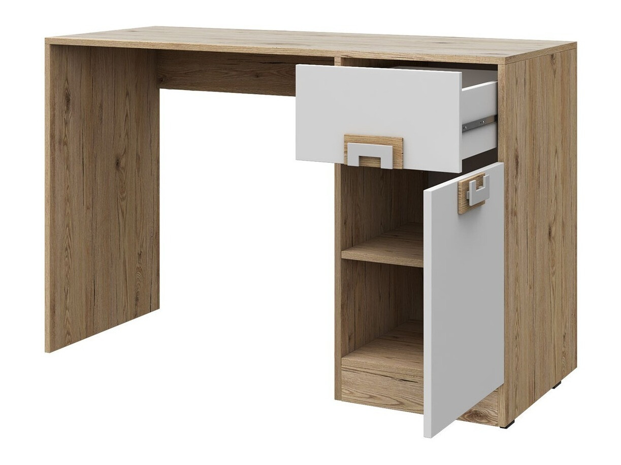 Børneværelsessæt Balvire 116 (Lys eg + Hvid + Turkis)