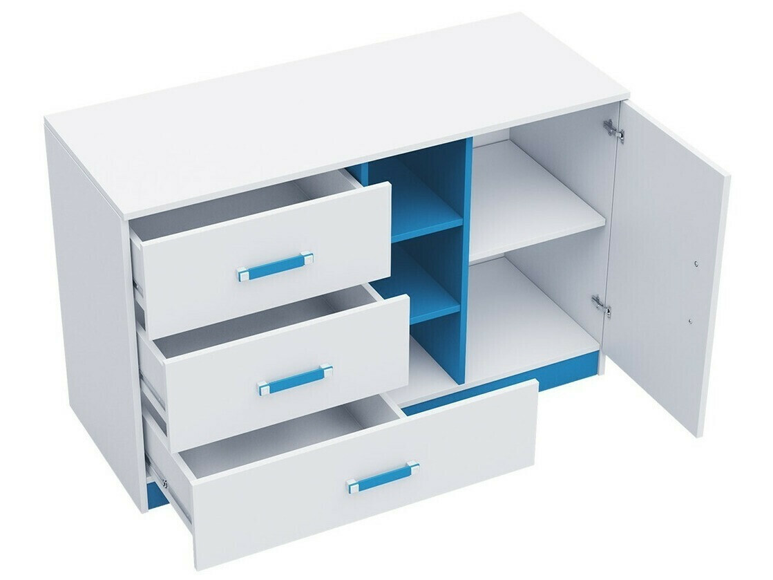 Børneværelsessæt Lorlare 119 (Hvid + Grå)