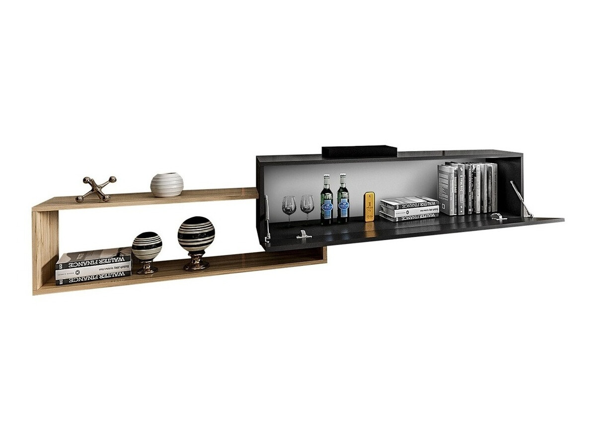 TV-bord Utica 101 (Hvid + Wotan eg)