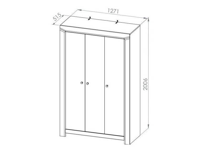 Garderobeskab Mavevare 100