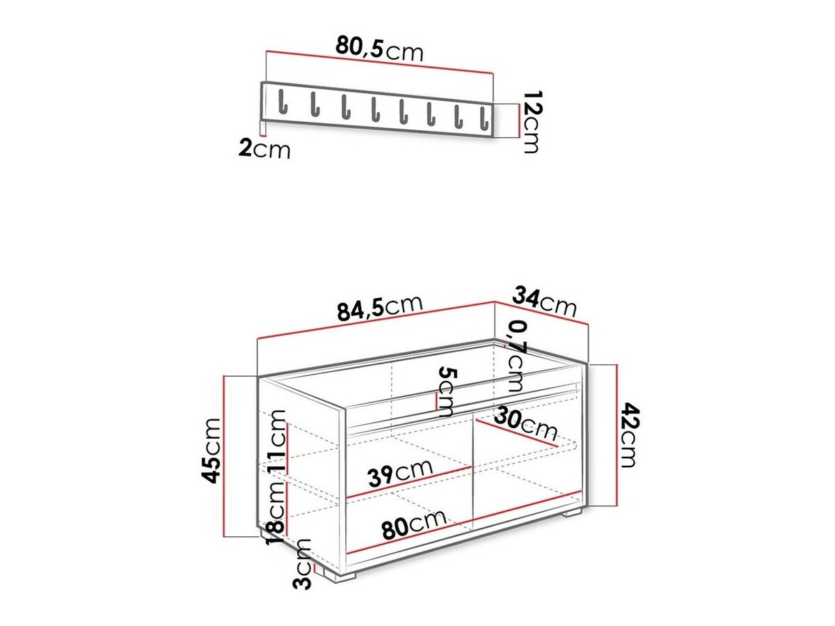 Entrésæt Comfivo Pinus IV (Hvid + Manila 35)